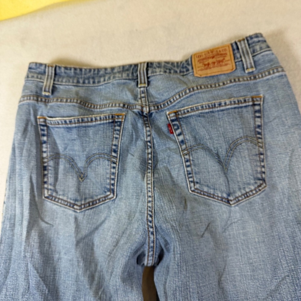 Levis 515 Bootcut Jeans Womens 18S Medium Wash Blue Denim Stretch Pants 7573